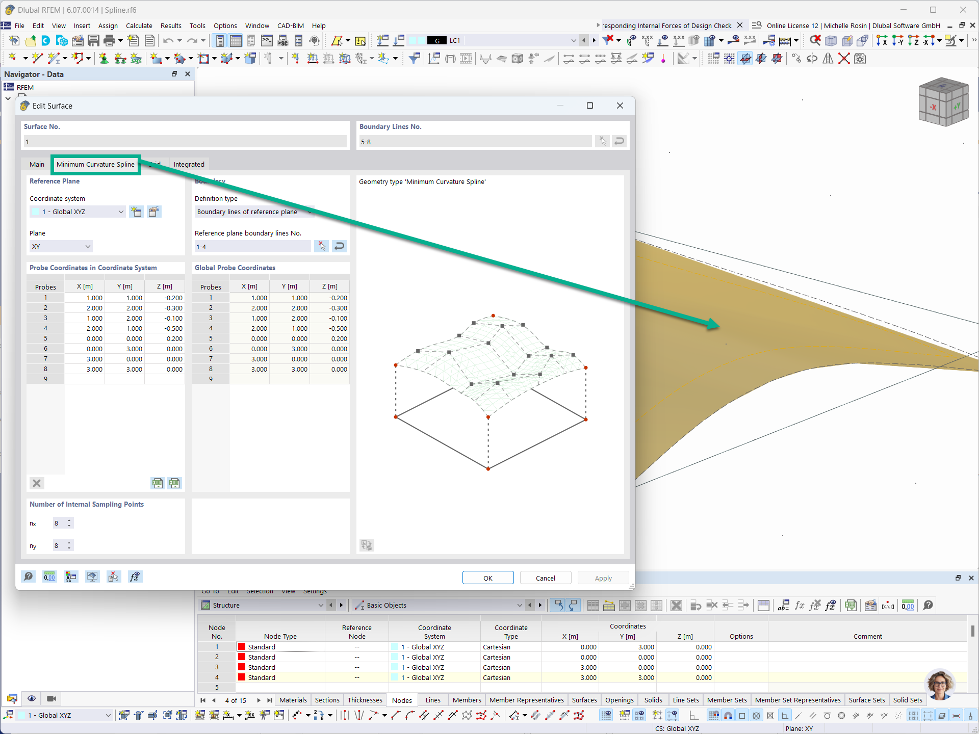 Feature 002852 | Spline Surface with Minimum Curvature