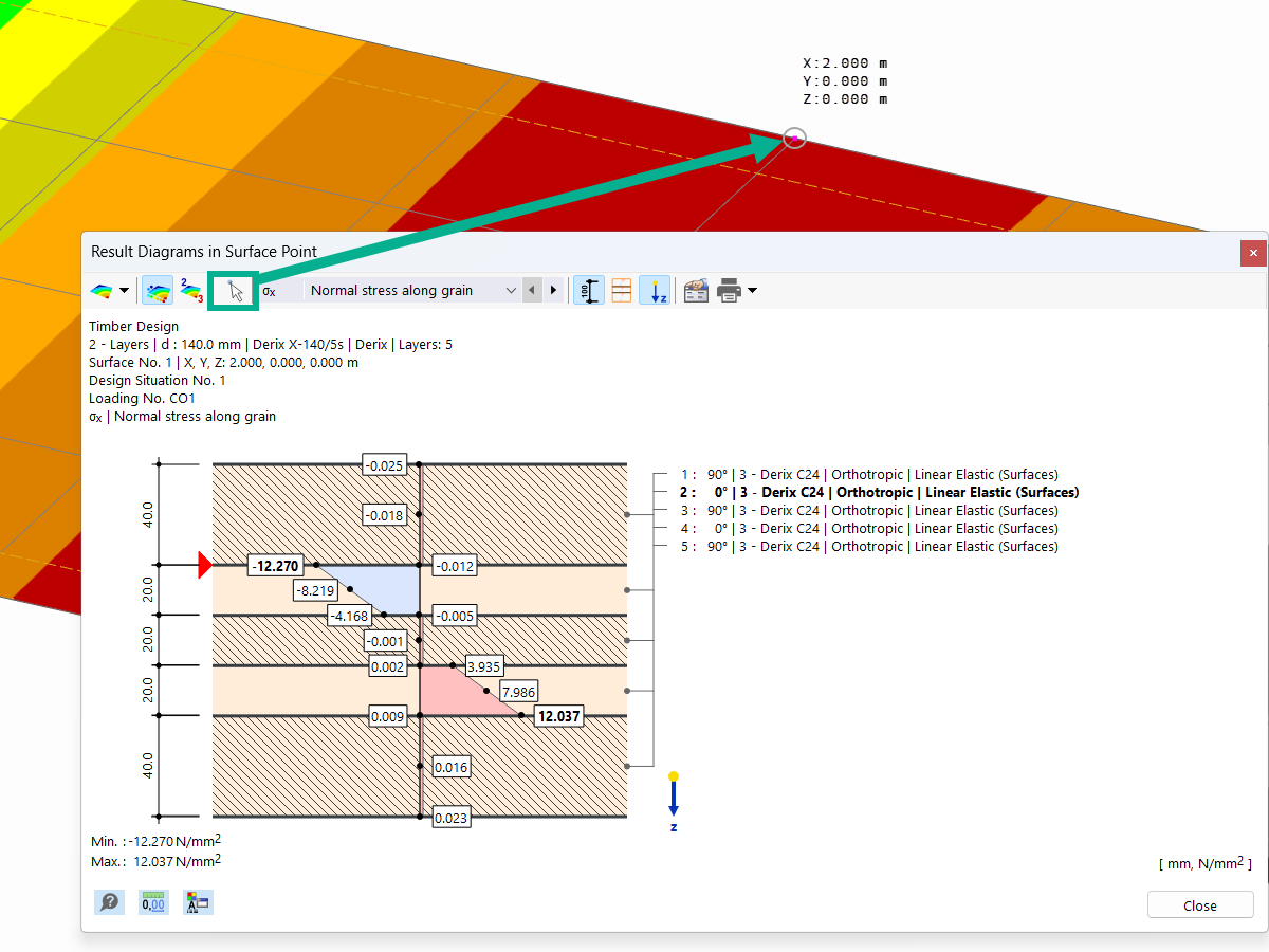 Feature 002853 | Selecting Mesh Node for Design Check Details in Graphic