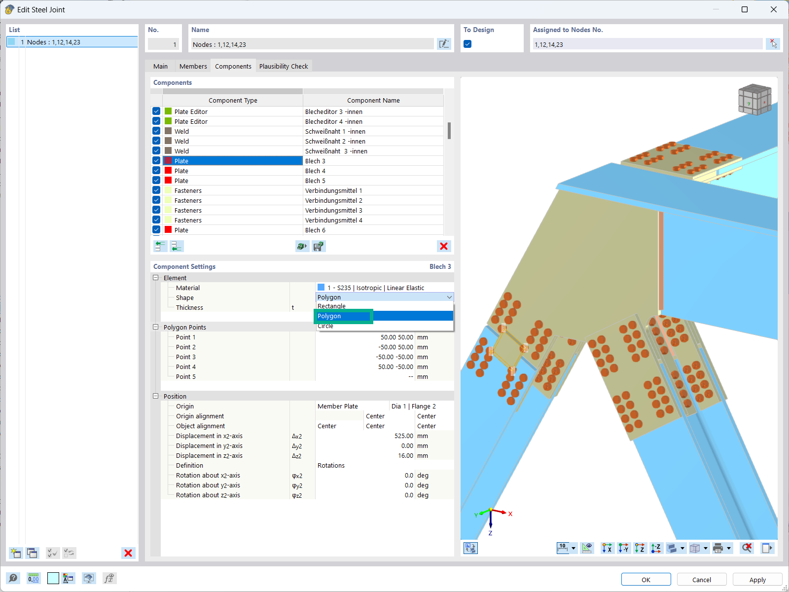 Feature 002858 | "Plate" Component with Polygonal Geometrical Shape