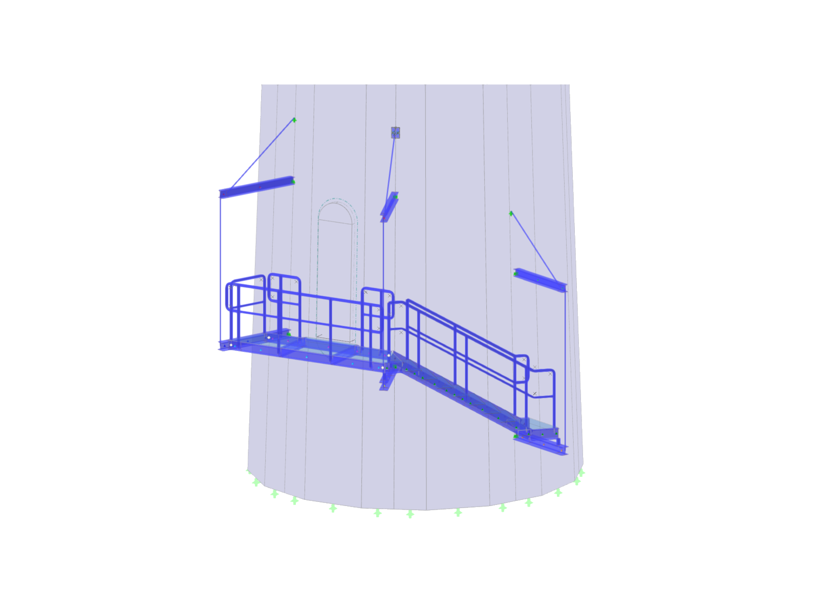 Model 005029 | Concept of Exterior Staircase