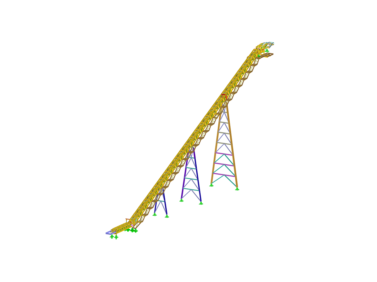 Scaffolding for Corrugated Sidewall Belt Conveyor