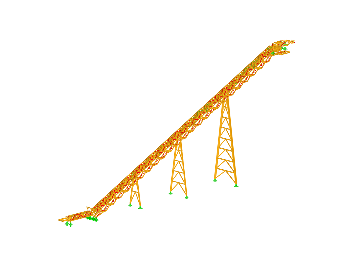 Scaffolding for Corrugated Sidewall Belt Conveyor