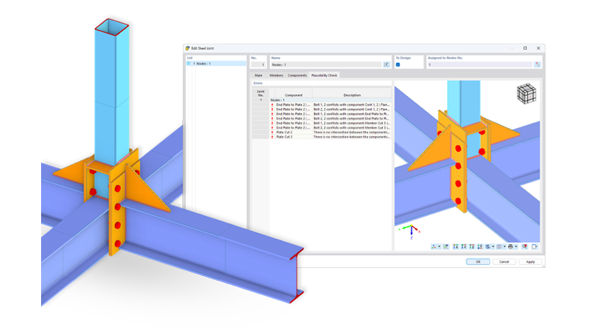 Special Offer Page | Steel Joints | Features | Plausibility Check