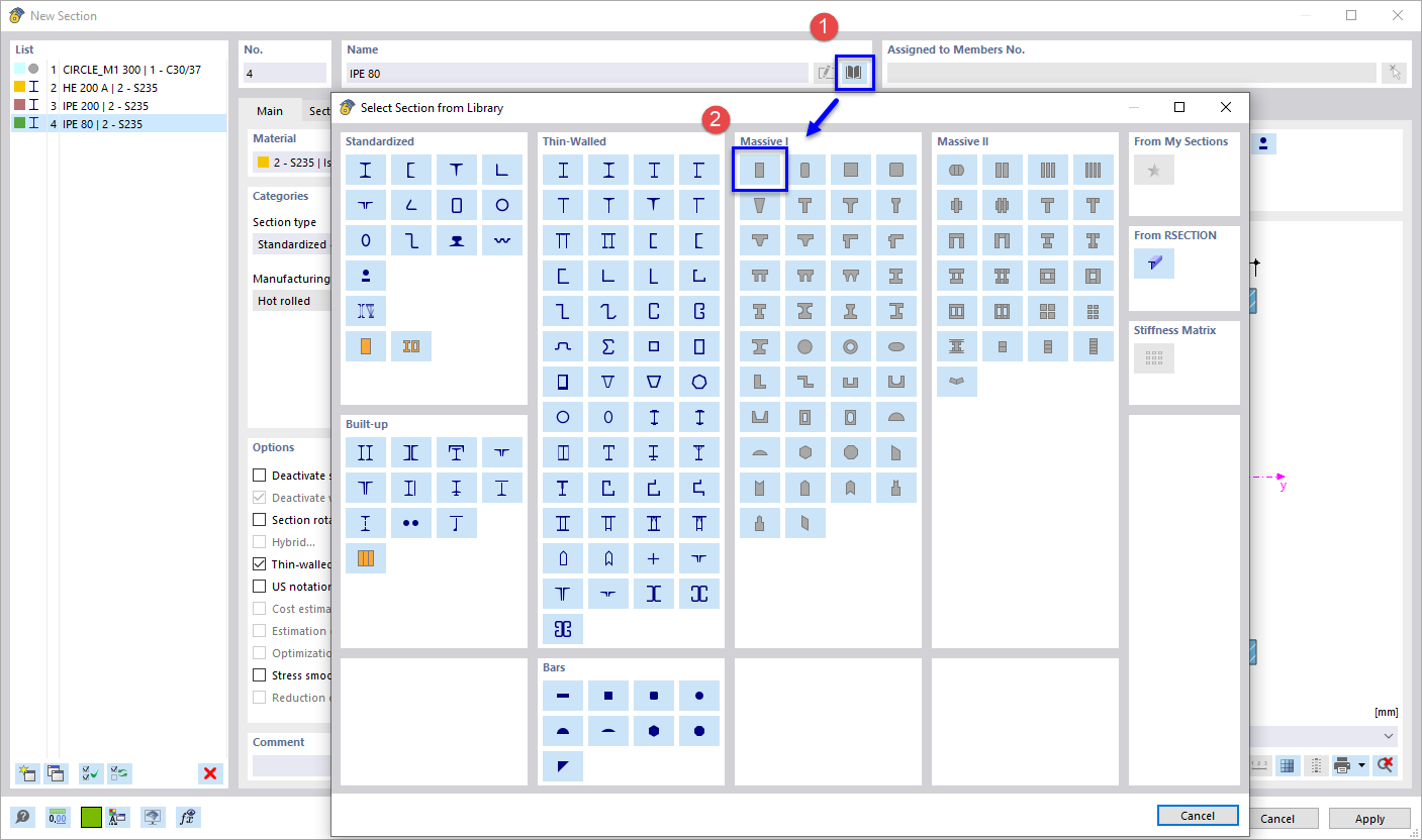 Creating Rib Section