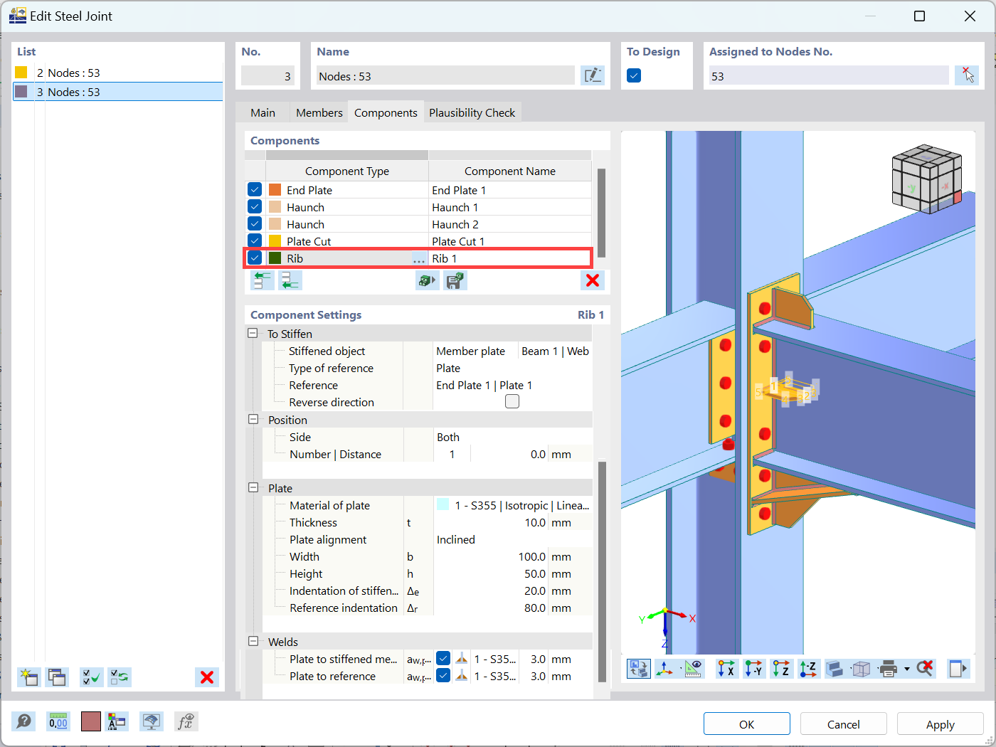 KB 001890 | Rib Component Settings