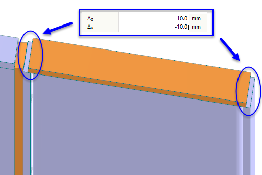 Defining Offsets for Welds