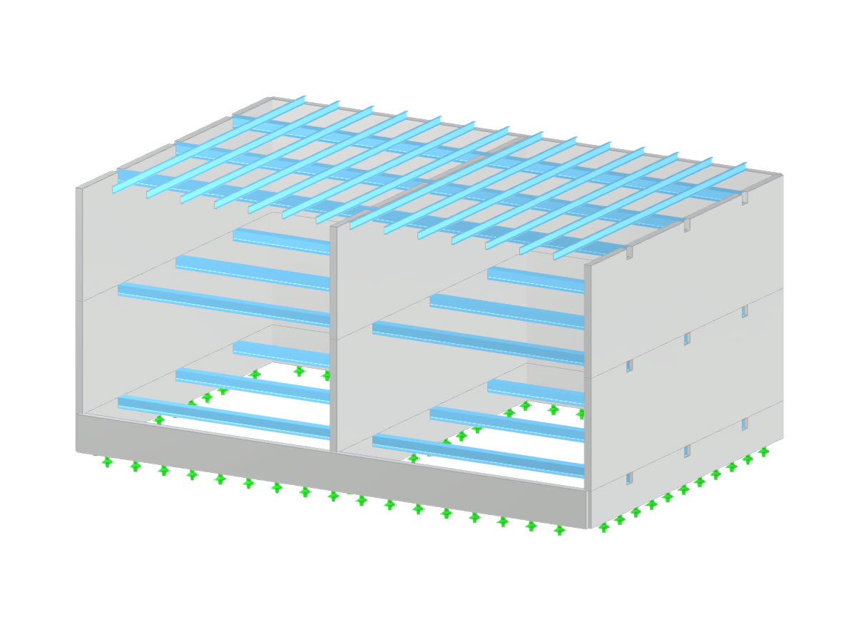 Model 005059 | Different Modeling Types of Contact Between Members