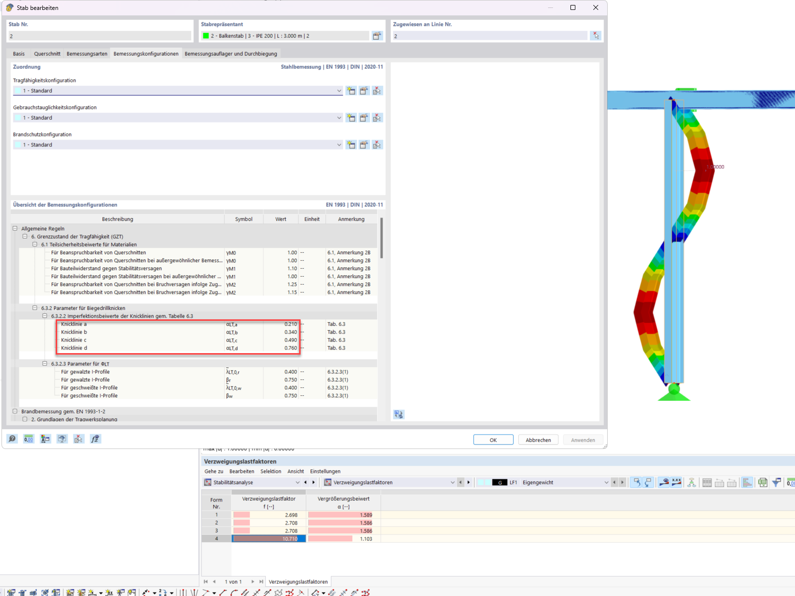 KB 001897 | Imperfection Factors of Buckling Curves