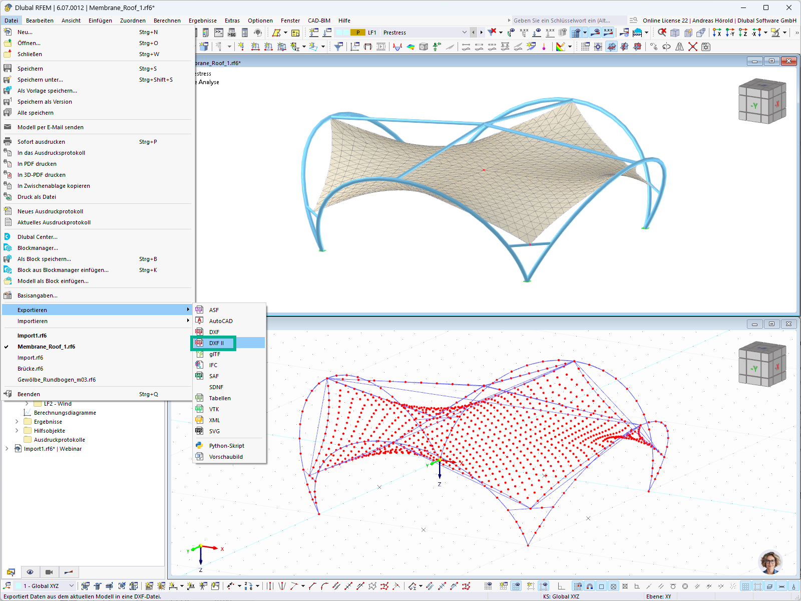 Feature 002880 | DXF‑II import and export