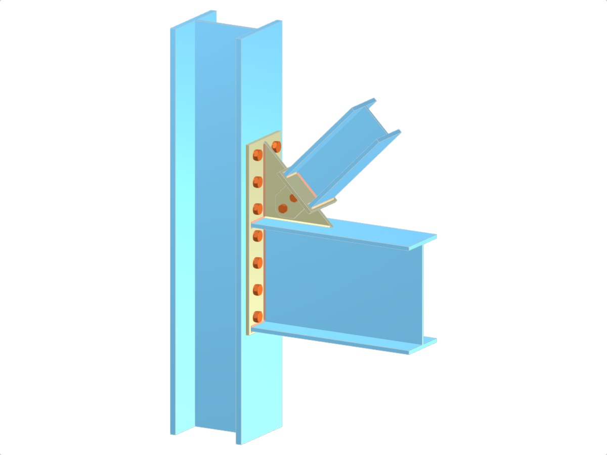 Model 005102 | Bracing | Beam and Diagonal to Column