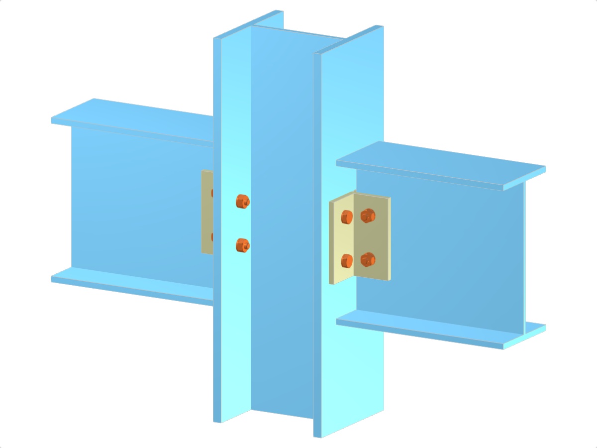 Model 005128 | Beams to Continuous Column