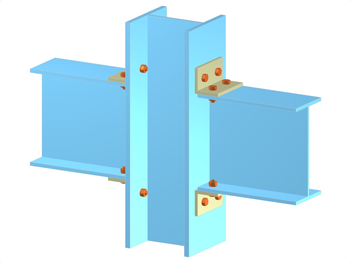 Model 005129 | Beams to Continuous Column