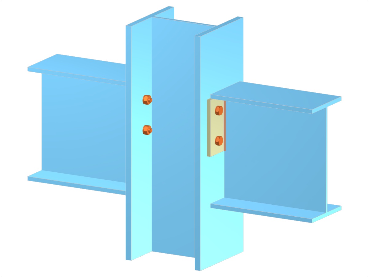 Model 005131 | Beams to Continuous Column