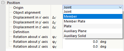 Defining Position of Auxiliary Solid via Origin and Orientation