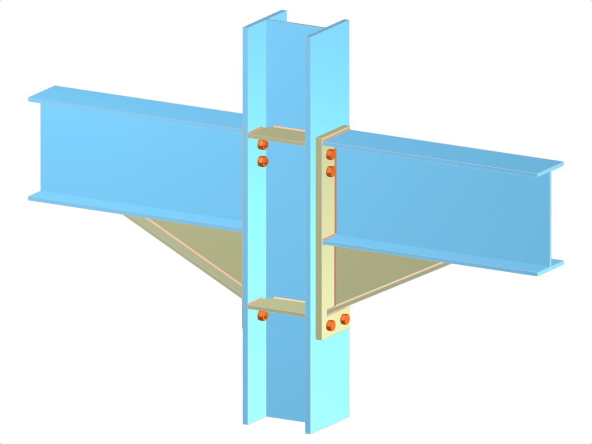 Model 005168 | Beams to Continuous Column