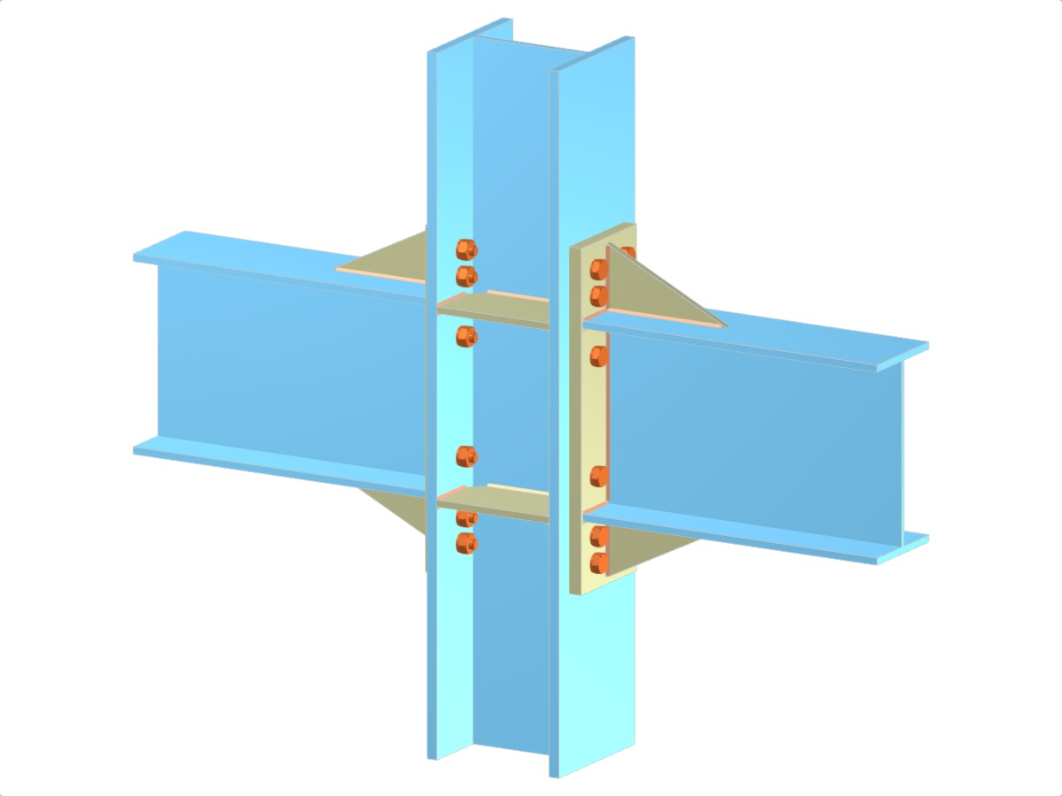 Model 005169 | Beams to Continuous Column