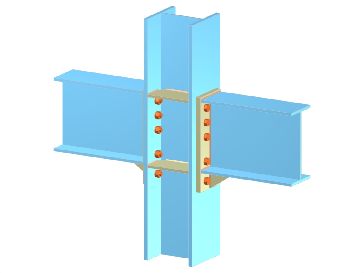 Model 005171 | Beams to Continuous Column