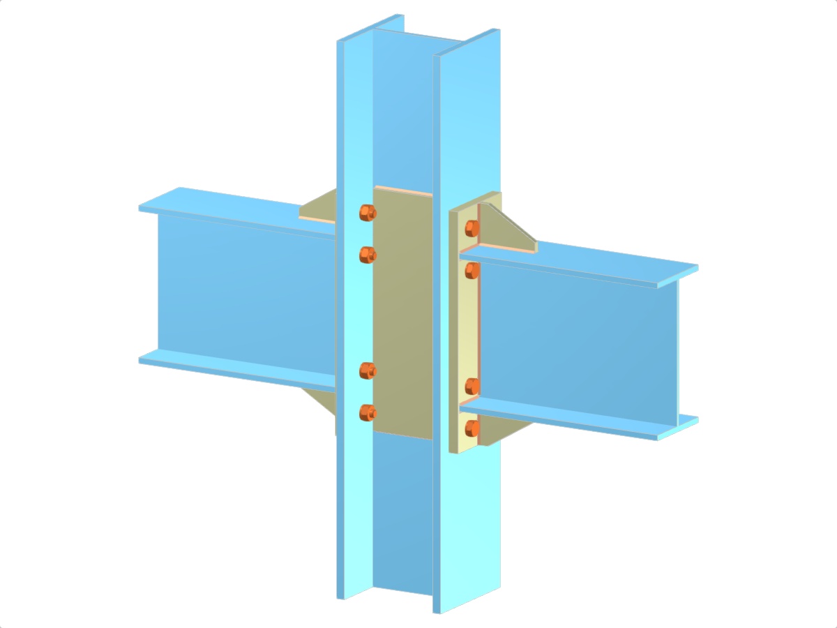 Model 005178 | Beams to Continuous Column