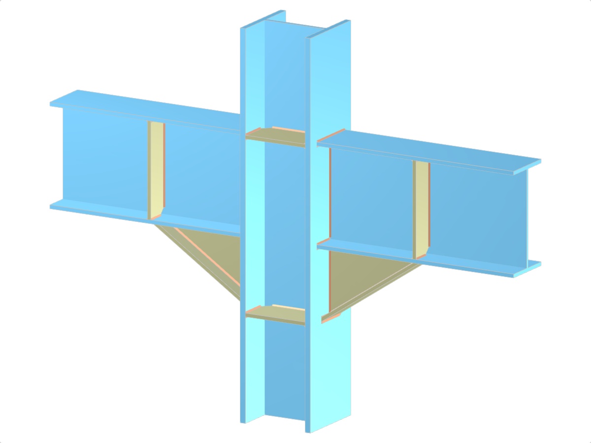 Model 005181 | Beams to Continuous Column