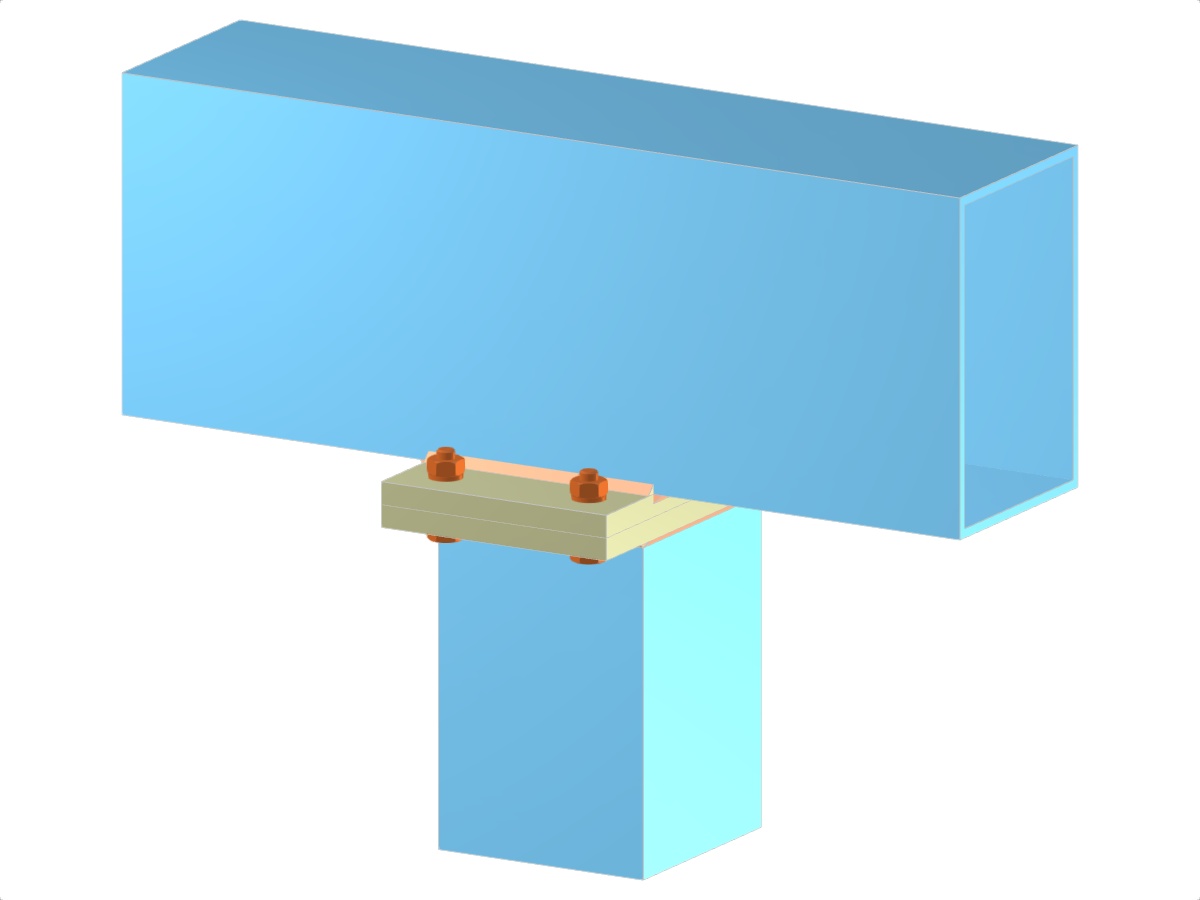 Model 005187 | Column to Continuous Beam