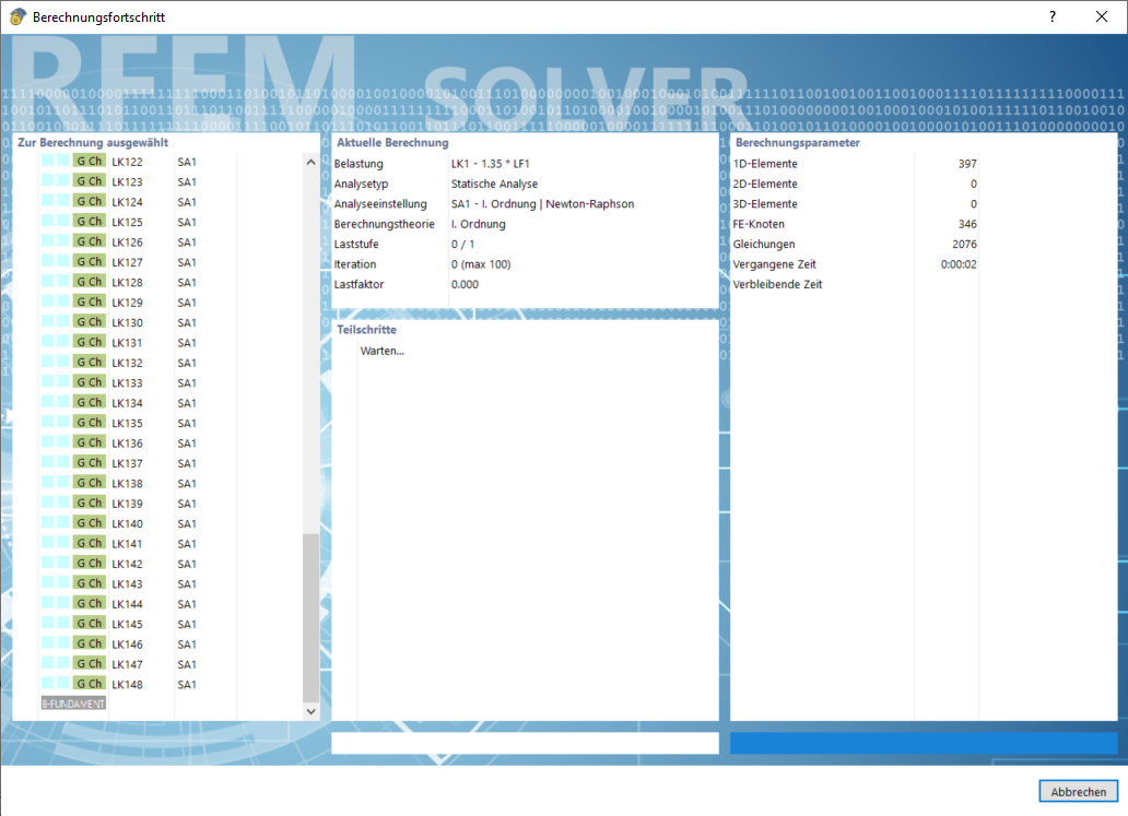 Concrete Foundations | Calculation Progress