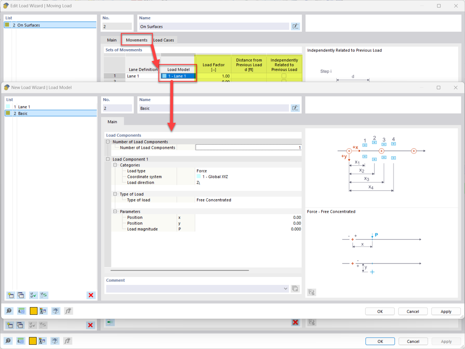 FAQ 005612 | How can I define Moving Loads in RFEM 6?