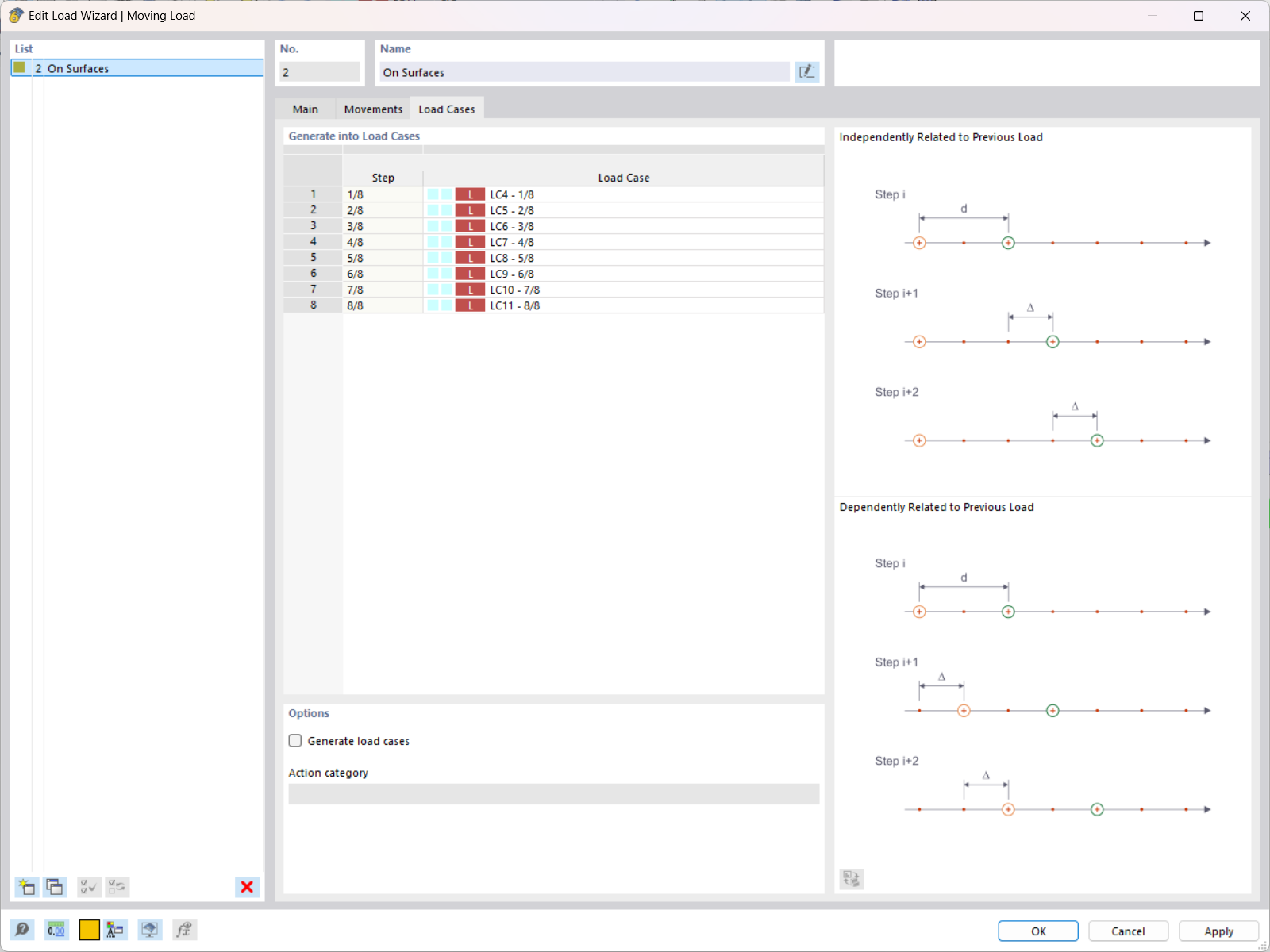 FAQ 005612 | How can I define Moving Loads in RFEM 6?