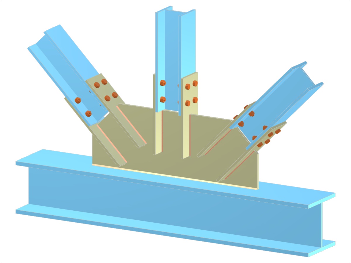 Model 005306 | Truss | Diagonals and Vertical to Chord