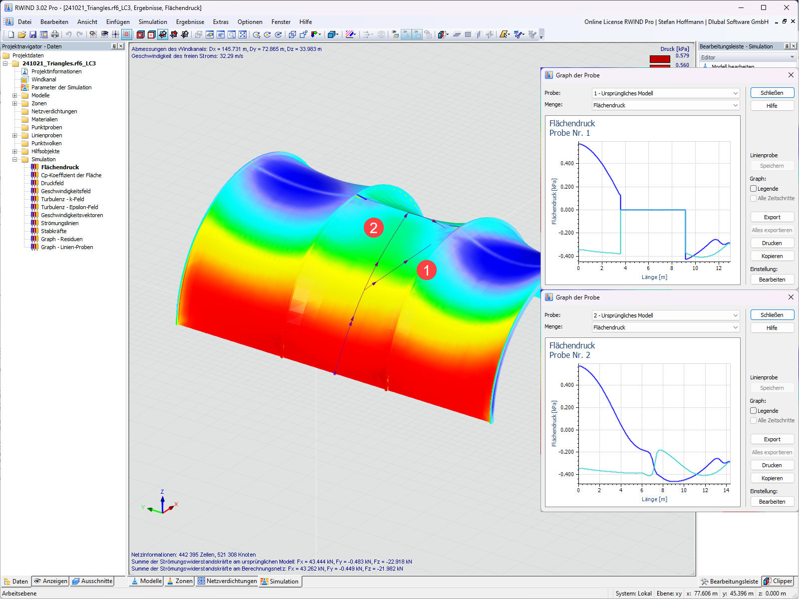 FAQ 005617 | My results of the line probe in RWIND seem implausible. Why?