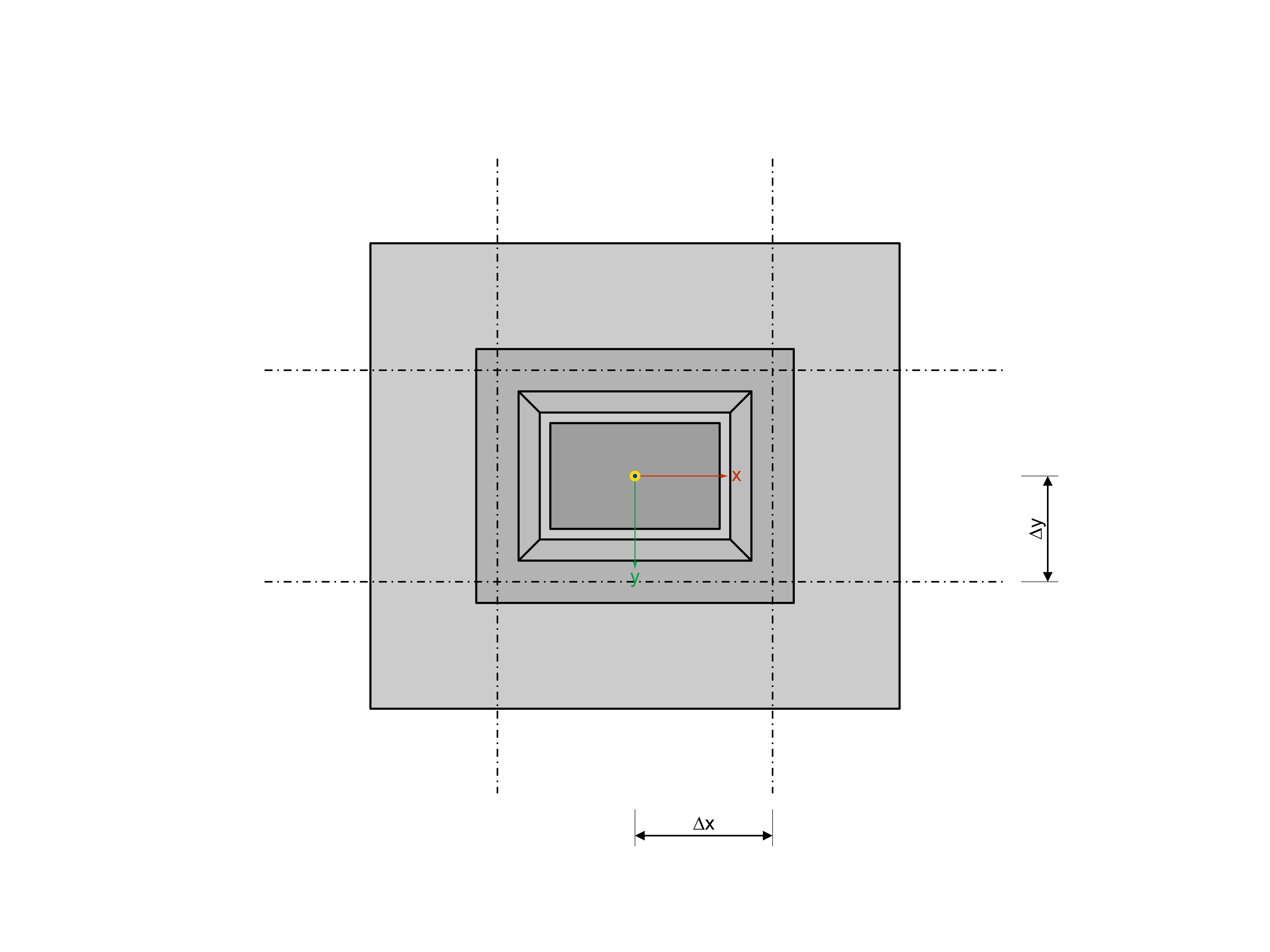 Concrete foundations | Pocket foundation with rough pocket inner walls: Design section through the center of the pocket wall