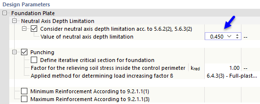 Concrete foundations | Limitation of pressure zone height