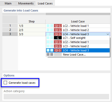 Manual Assignment of Load Step