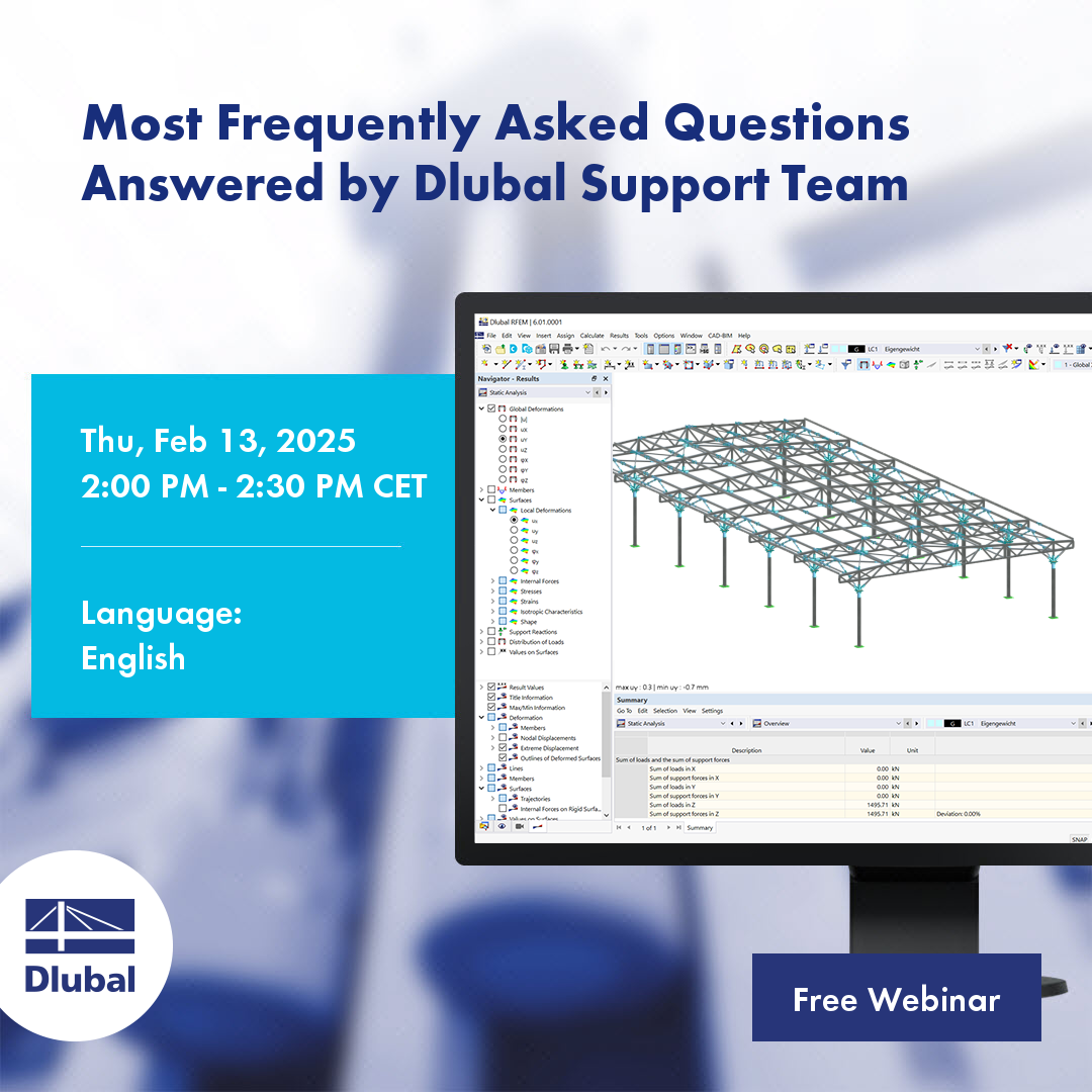 Most Frequently Asked Questions Answered by Dlubal Support Team