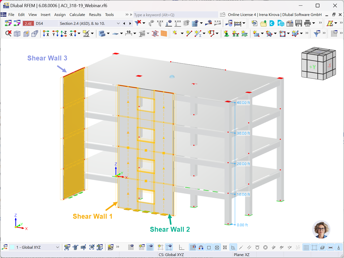 Design of structural walls using Dlubal software solutions.