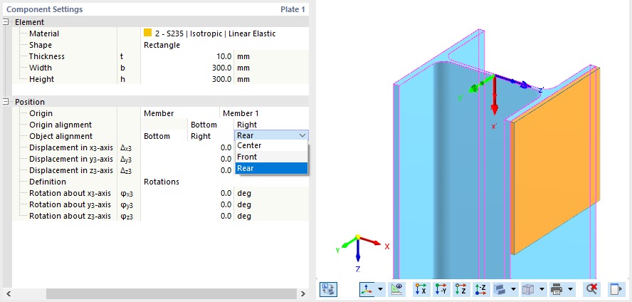 Options for Object Alignment