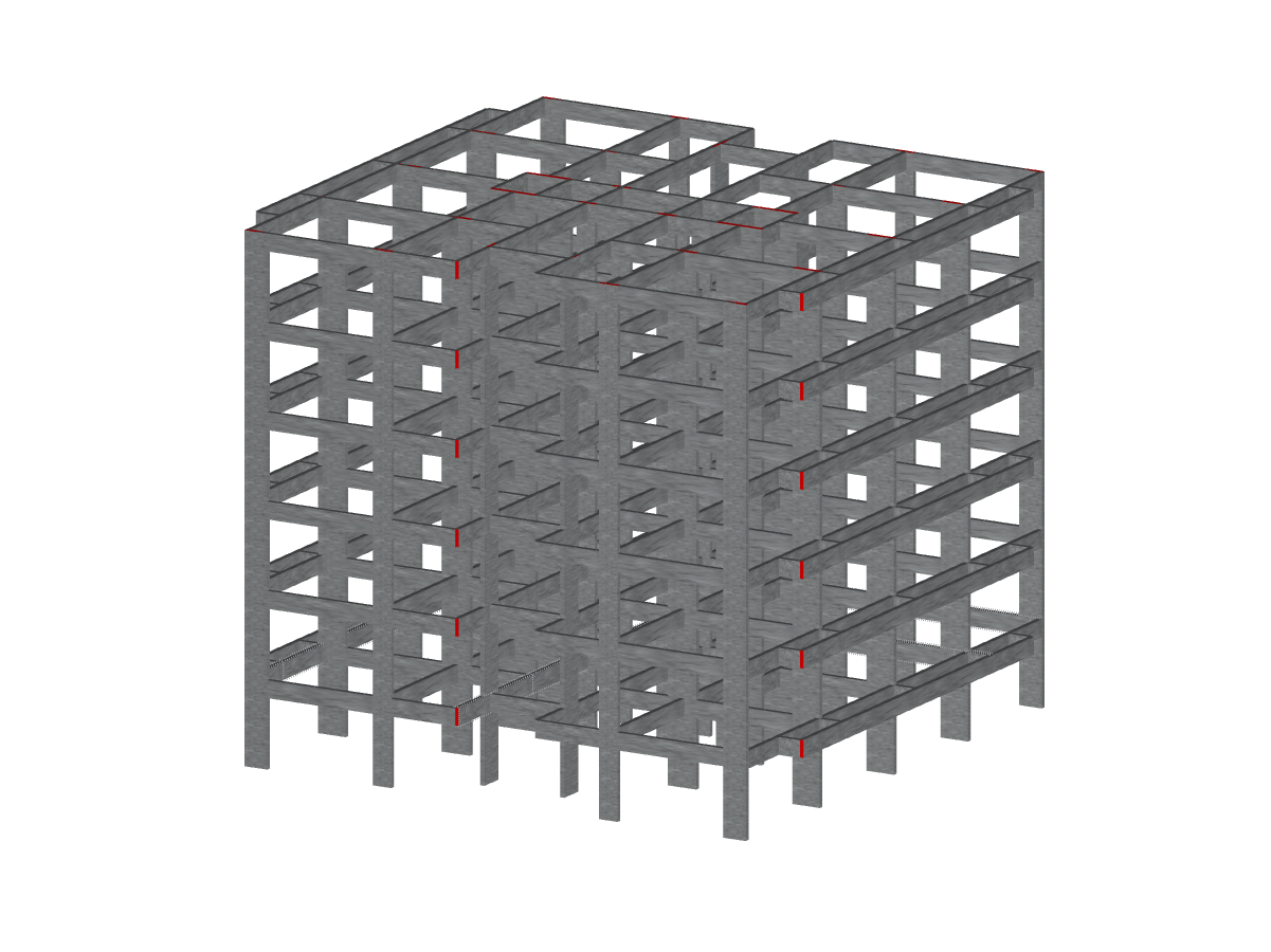 Reinforced concrete building for soil-structure interaction