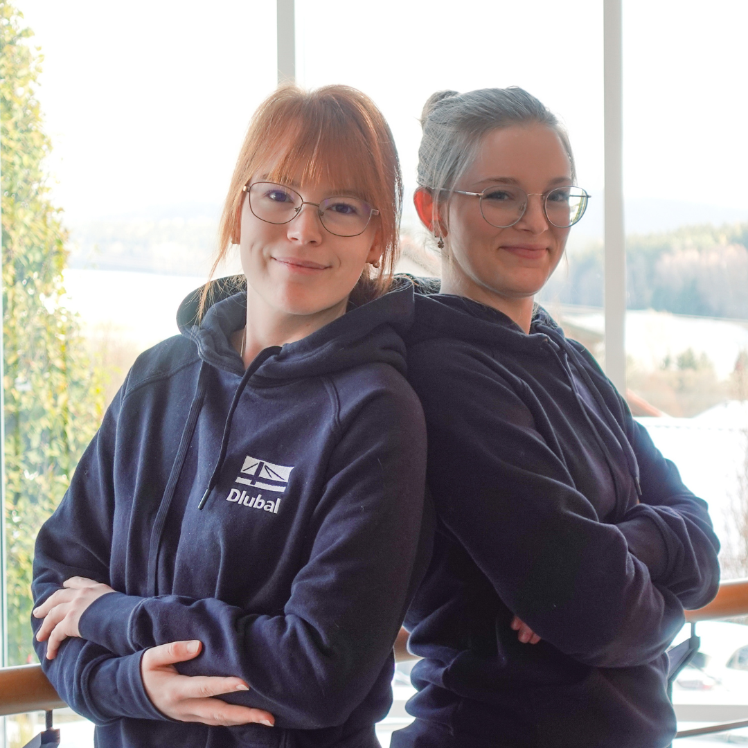 Dlubal Employees Presenting New Hoodies