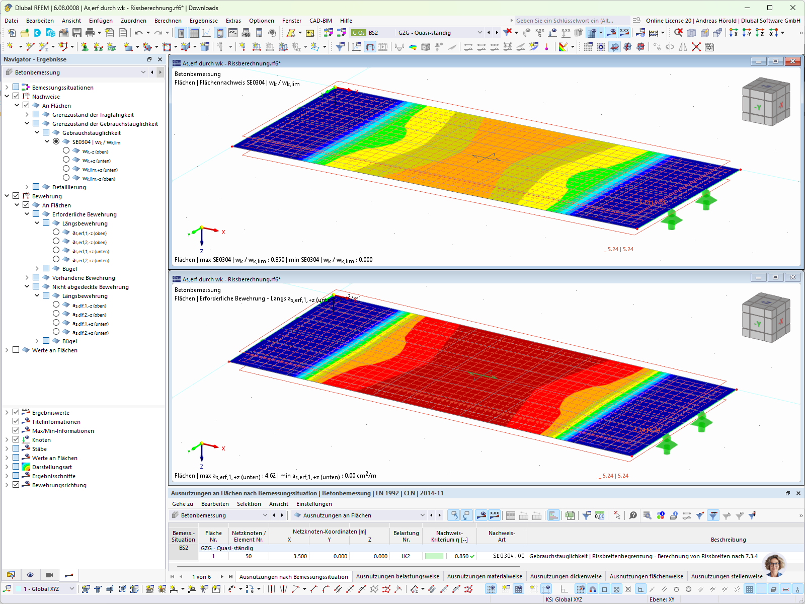 Feature 002918 | Determination of Required Longitudinal Reinforcement for Direct Crack Analysis