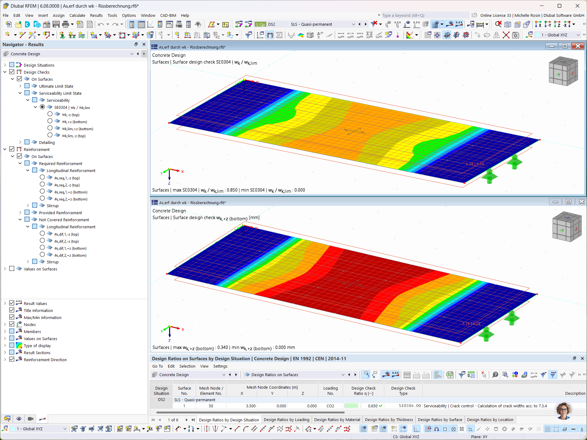 Feature 002918 | Determination of Required Longitudinal Reinforcement for Direct Crack Analysis