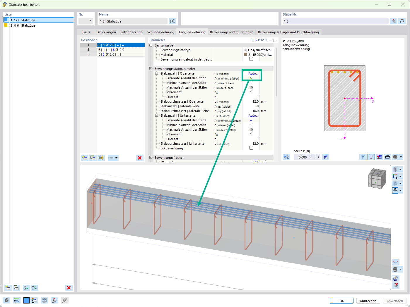 Feature 002920 | Automatic Function of Longitudinal Reinforcement for Members