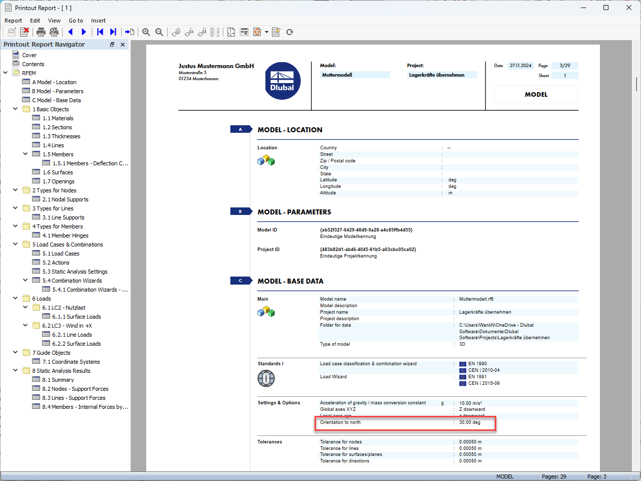 FAQ 005632 | How can I set the alignment to the north and display the north arrow in the graphic?