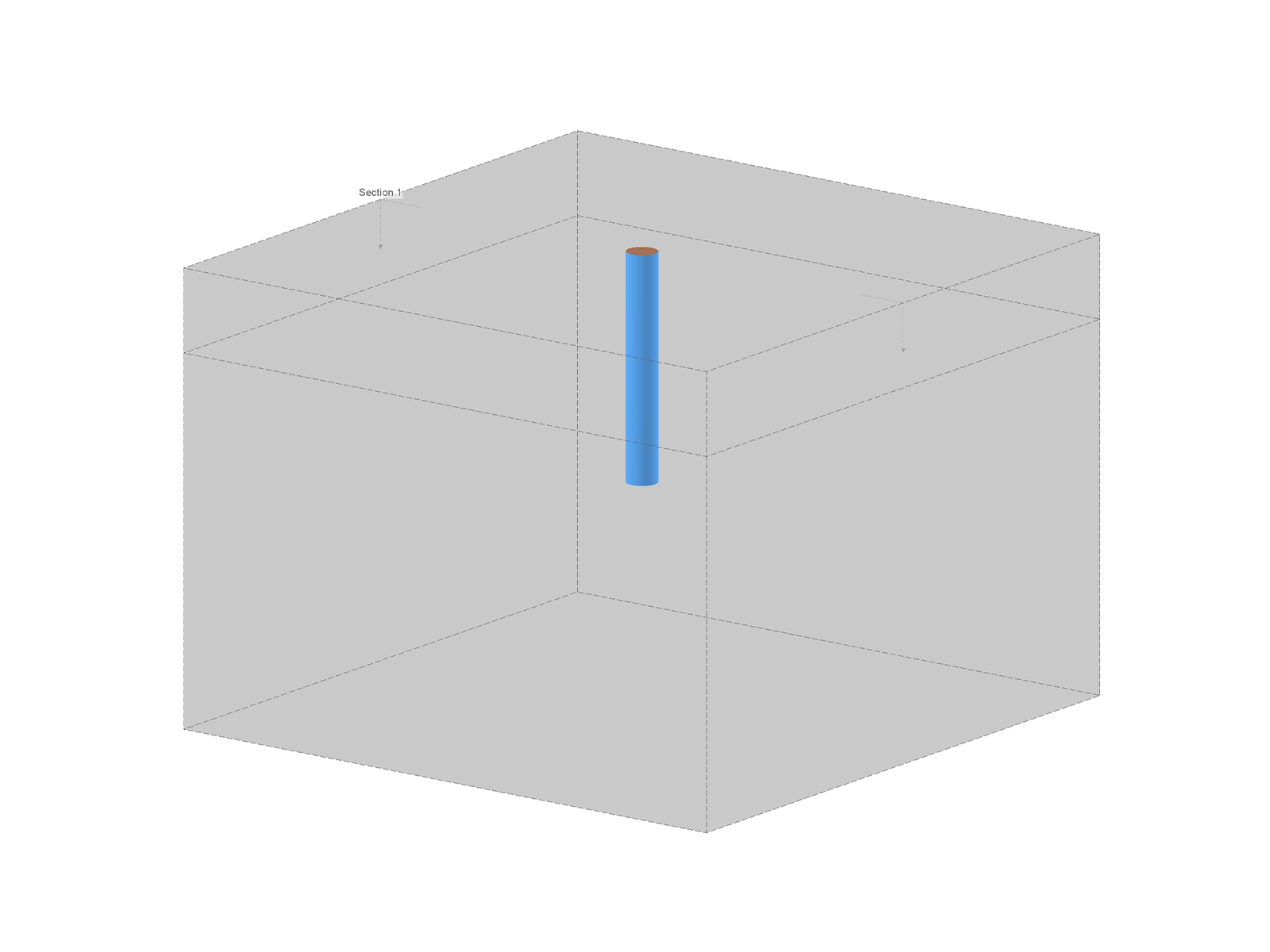 Model 005465 | Single Pile Model for Calibration Using the Load-Displacement Diagram