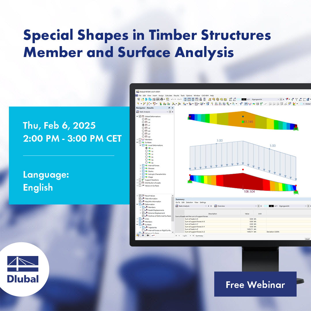 Special Shapes in Timber Construction \n Member and Surface Analysis