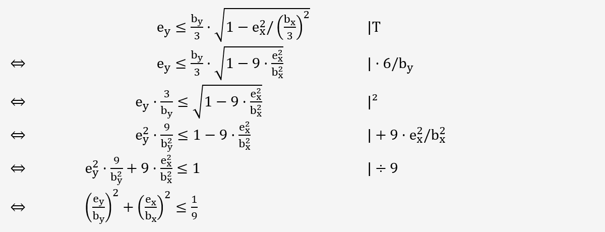 Derivation of 2nd principal moment with biaxial eccentricity