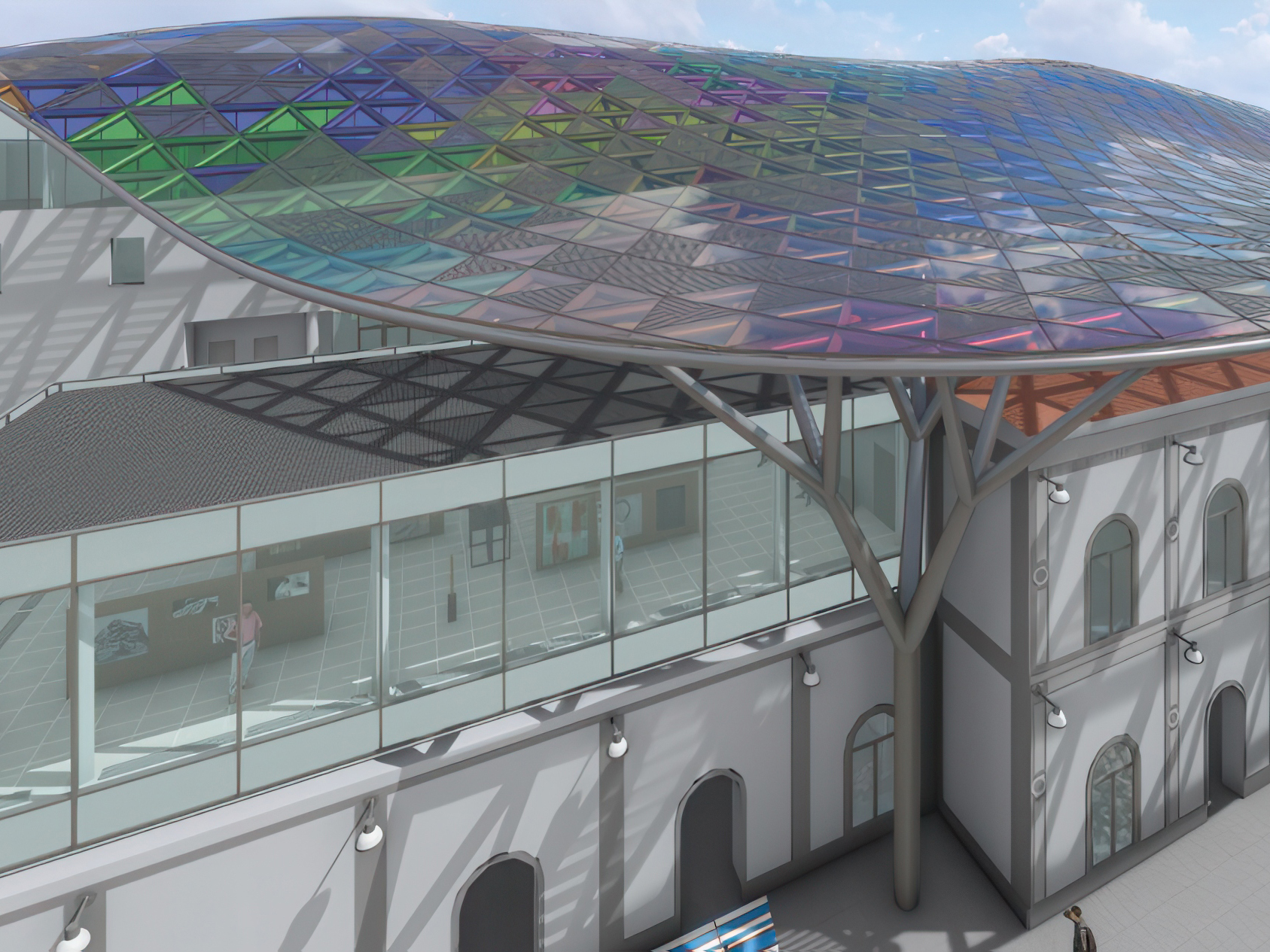 Visualization of Shading Roof at Porta Genova Station in Milan