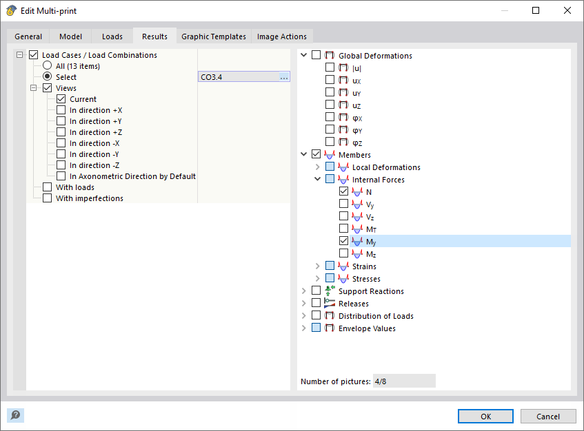 Adjusting Graphic Selection for Multi-Print