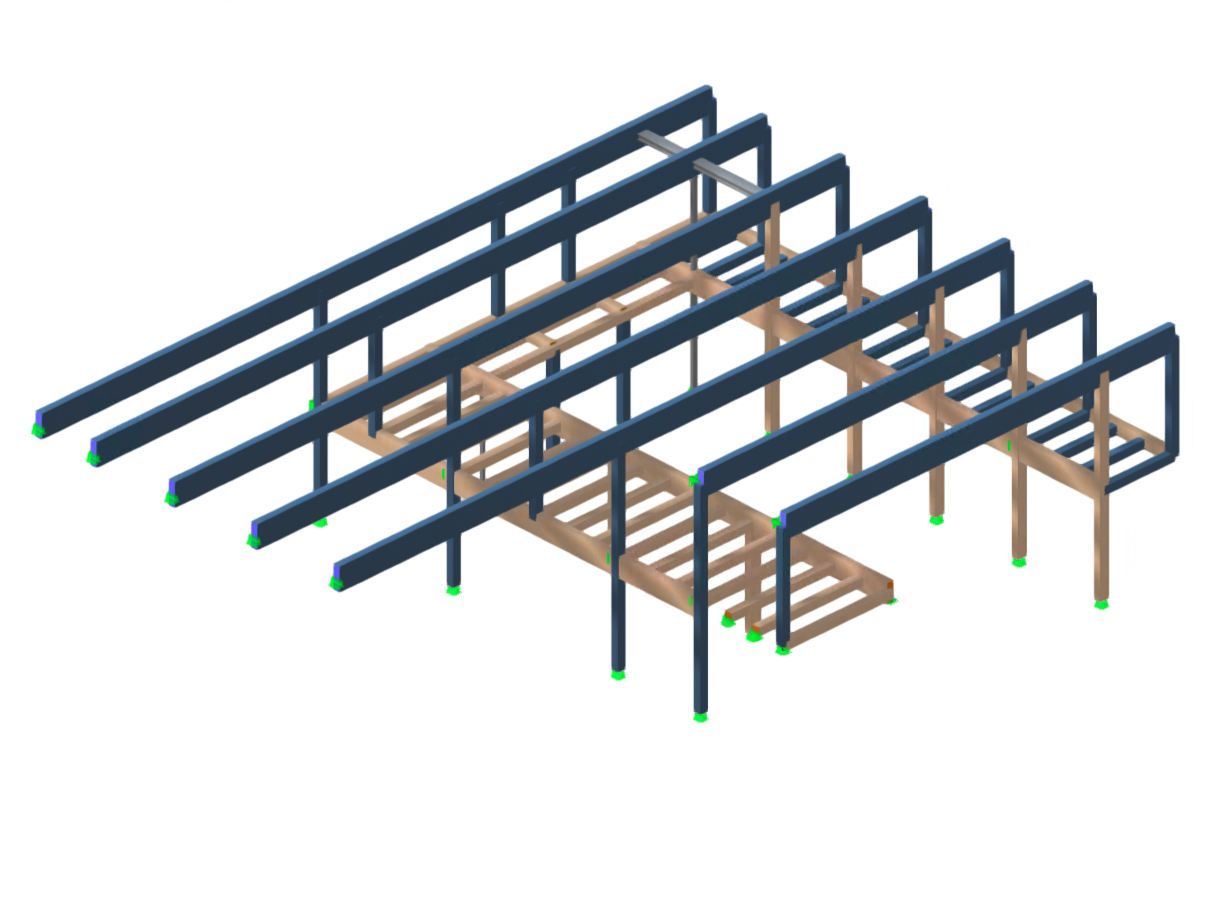 Model 005497 | Extension of Vilstalhalle in Vilsbiburg | © BBI INGENIEURE GMBH