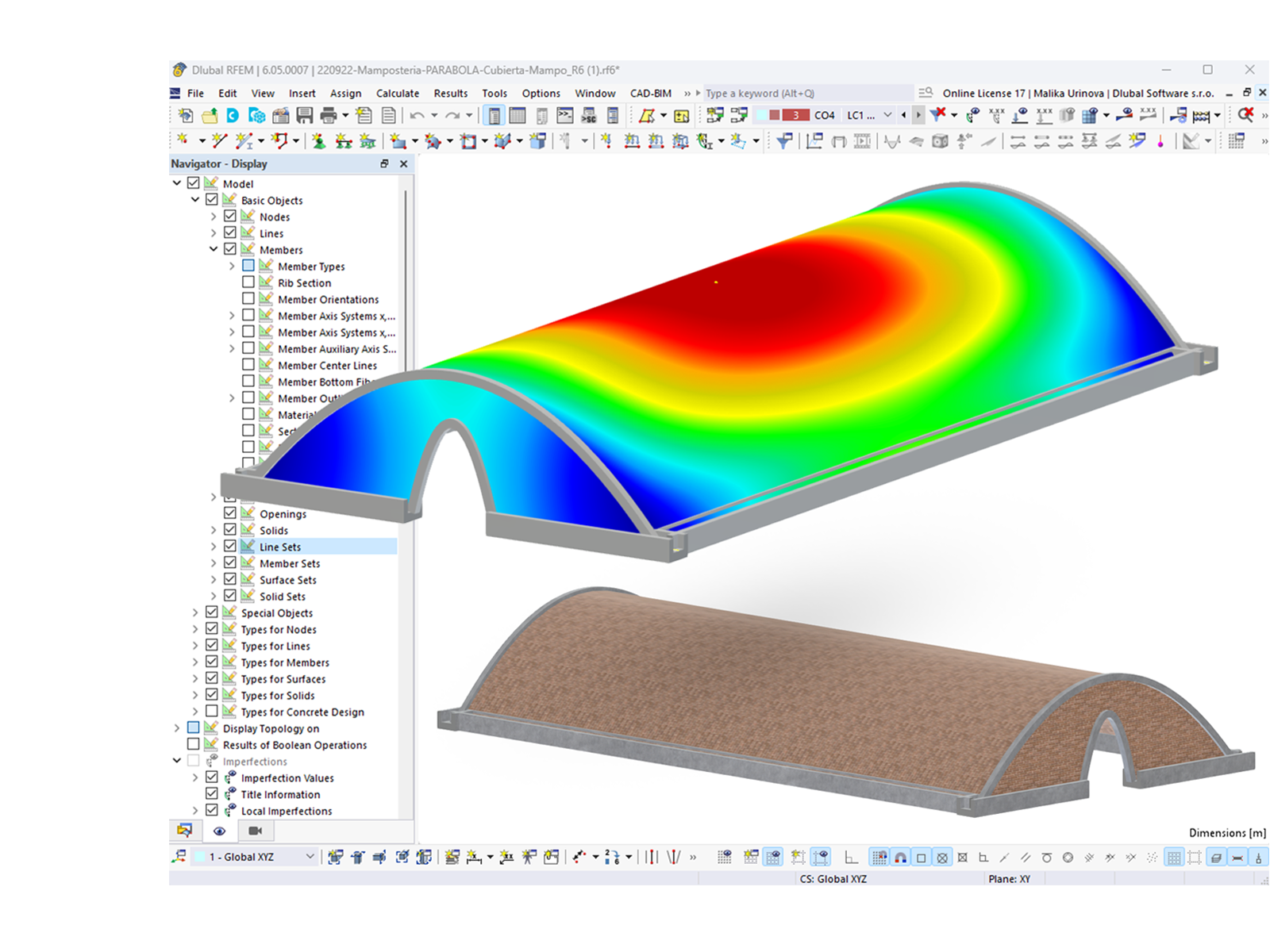 Masonry structure analysis using RFEM's Masonry Design add-on