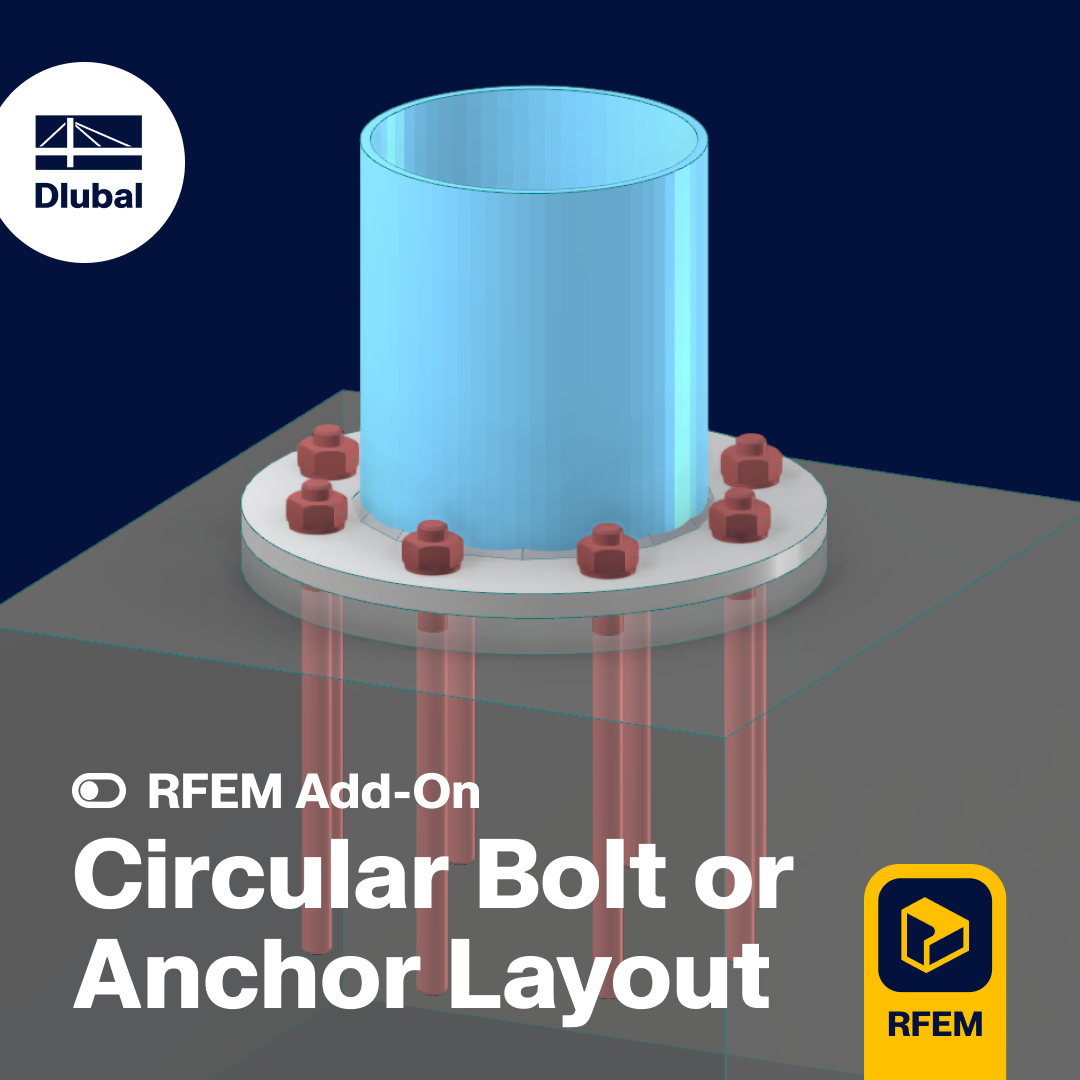 Circular bolt and anchor layout illustrating a new fastener design feature.