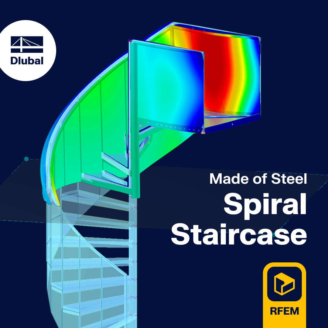 Downloadable steel spiral staircase model with helical design and defined support details